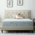 Hillsdale Hendrix Full Upholstered Bed, Light Gray