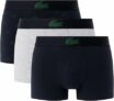 3-Pack Lacoste Men’s Cotton Stretch Mini Croc Print Trunks