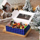 30-Pack Kraft Paper Bakery Boxes