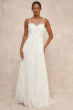 Legendary Love White Beaded Illusion Maxi Dress