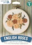 Leisure Arts Embroidery Kit 4″ English Roses