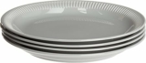 4-Pc Lenox Gray Profile Stoneware Dinner Plate Set