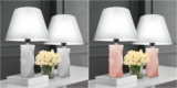 Set of 2 Ceramic Table Lamps (Bulbs Included)
