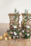 2-Pack Ling’s Moment 41″ Tall Free Standing Artificial Flowers Arrangements (Dusty Rose & Mauve)