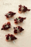 Set of 6 Ling’s Moment Wedding Wrist Corsage Artificial Flowers