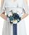 Ling’s Moment Artificial Flowers Navy Blue Bridesmaid Bouquet