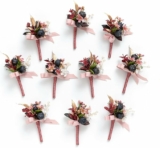 10-Count Ling’s Moment Boutonniere for Men