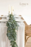 2-Pack Ling’s Moment Eucalyptus Garland for Table, 5.9ft Sage