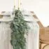 2PCS Ling’s Moment Green Artificial Flower Garland Floral Swags Centerpieces