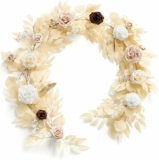Ling’s moment 5FT Artificial Flower Garland Fake Rose Eucalyptus Garland