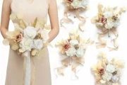 Set of 4 Ling’s Moment Artificial Bridesmaid Bouquets