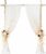 Ling’s moment Wedding Arch Flowers for Wedding Ceremony Arrangement Decor, 2 Pcs Fake Flowers Swag Floral Garland Decoration, 2pcs Drapes Kit