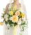 Ling’s moment Yellow Bridal Bouquet for Bride