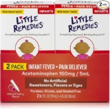 2-Pack Little Remedies Infant Fever & Pain Reliever, Natural Berry Flavor, 2 Fl Oz