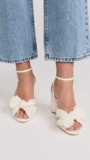 Loeffler Randall Women’s Camellia Pleated Bow Heel with Ankle Strap