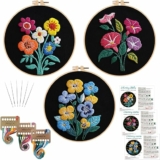 3 Sets Embroidery Kits for Beginners