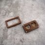 Love Heart Shaped Walnut Wood Jewelry Engagement Wedding Ceremony Ring Carrying Box