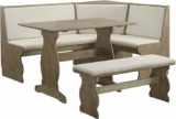 Lucy Natural and Linen Corner Nook Set by Linon