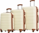 3 Piece Lightweight Expandable Luggage With TSA Locks