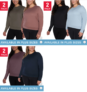 2-Pack Lukka Lux Ladies’ Long Sleeve Active Top