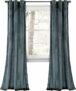 2-Panels Lush Decor Prima Velvet Curtains Color Block Light Filtering Window Panel Set, 38″x84″