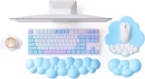 4 in 1 Cloud Mouse Pad Wrist Support and Keyboard Wrist Rest