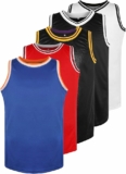 5-Pack Men’s Basketball Jersey, Small