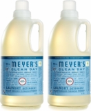 2-Pack MRS. MEYER’S CLEAN DAY Liquid Laundry Detergent, Biodegradable Formula Infused with Essential Oils, Rain Water, 64 oz