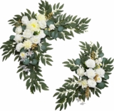 Set of 2 Artificial Wedding Arch Flowers Swag Kit