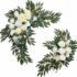 Set of 2 Artificial Wedding Arch Flowers Swag Kit