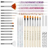 34Pcs Nail Art Brushes