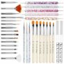 34Pcs Nail Art Brushes