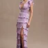 Wtoo by Watters Callahan Sweetheart Draped Jacquard Column Wedding Gown