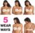 Maidenform Women’s M Balconette Bralette, Soft Wireless Pullover Bra, 8-Way Convertible Straps
