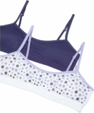 2-Pack Maidenform Girls Seamless Ruched Crop Bra, Small