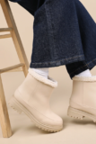 Women’s Makie Cream Faux Fur Booties