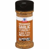 6-Pack McCormick Garlic and Onion, Black Pepper and Sea Salt All Purpose Seasoning, 4.25 oz