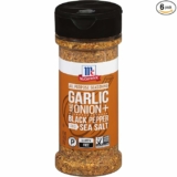 6-Pack McCormick Garlic and Onion, Black Pepper and Sea Salt All Purpose Seasoning, 4.25 oz