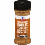 6-Pack McCormick Garlic and Onion, Black Pepper and Sea Salt All Purpose Seasoning, 4.25 oz