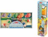 Melissa & Doug Hop & Count Hopscotch Rug & Magnetic Fishing Game Bundle Toy