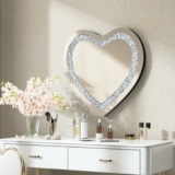 Crystal Crush Diamond Wall Mirror 12”x12”