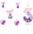 6-Pc Mermaid Number Candles w/ Number 3