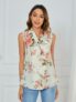 Women’s Floral Print Sleeveless Blouse