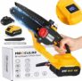 Mini Chainsaw Cordless 6-Inch with 4.0 Ah Battery