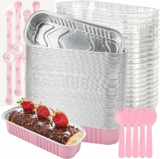 120-Pack Mini Loaf Pans with Lids