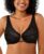 Women Full Coverage Sheer Lace Unlined Minimizer Bra