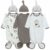 3 Pack Newborn Nightgowns with Hat Set, 6-12 Months