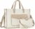 Set of 2 Laptop Canvas Bag w/ Clutch Bag