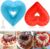 2-Pack Heart Shaped Silicone Cake Fluted Pans, 8″