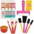 FolkArt Murano Acrylic Craft Paint Kit, 15 Piece Set Including 5 Brushes and 10 Transparent Colors